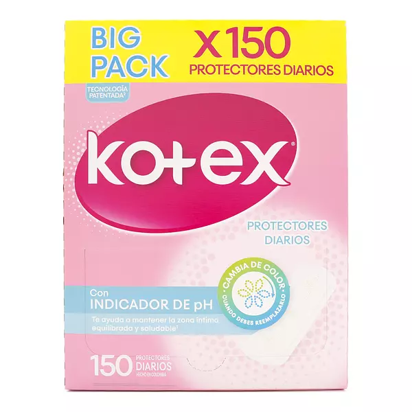 Protector Diarios Kotex Indicador Ph