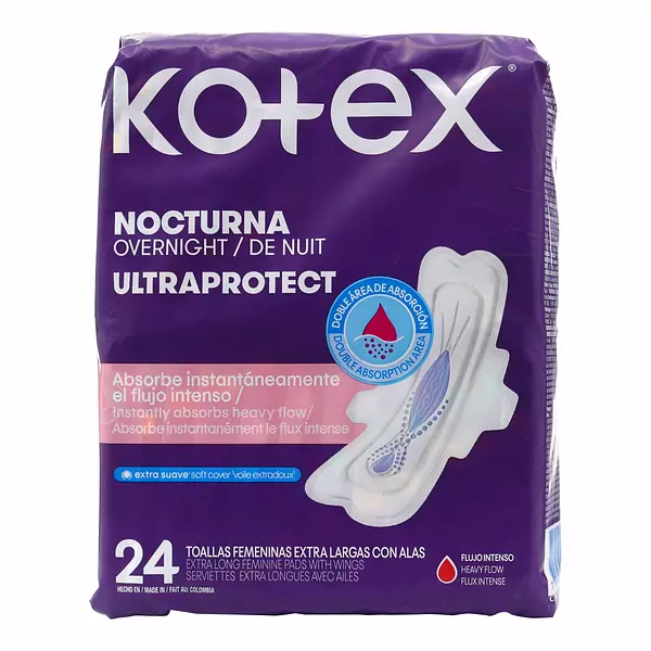 Toalla Kotex Nocturna Ultraprtotect