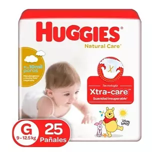 Pañales Huggies Natral Care Etapa 3 Grande