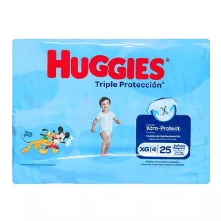 Pañales Huggies Triple Proteccion Etapa 4 Xg