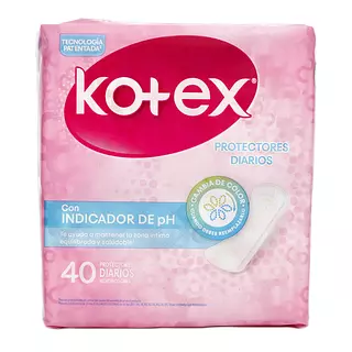 Protectores Diarios Kotex Indicador Ph