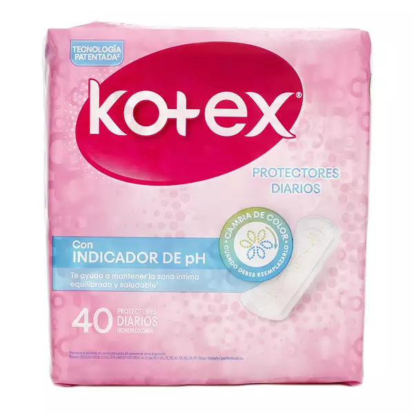 Proteectores Diarios Kotex Indicador Ph