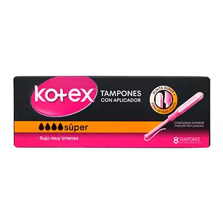 Tampon Kotex Super Con Aplicador