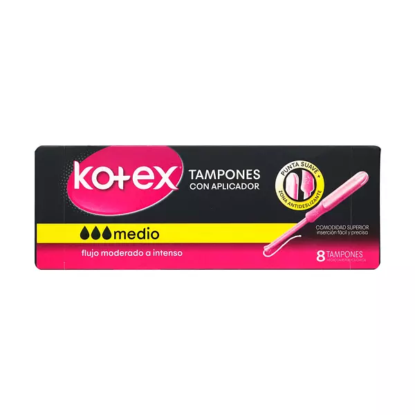 Tampon Kotex Medio Con Aplicador