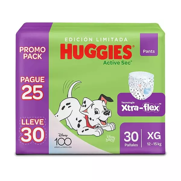 Pañales Pants Huggies Active Sec Etapa 4 Xg