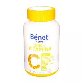 Gomas De Gelatina Benet Vitamina C + Zinc