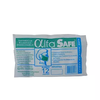 Tapabocas Alfa Safe Blanco