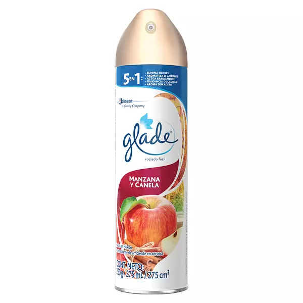 Ambientador Glade Spray Manzana Y Canela 250 Gr