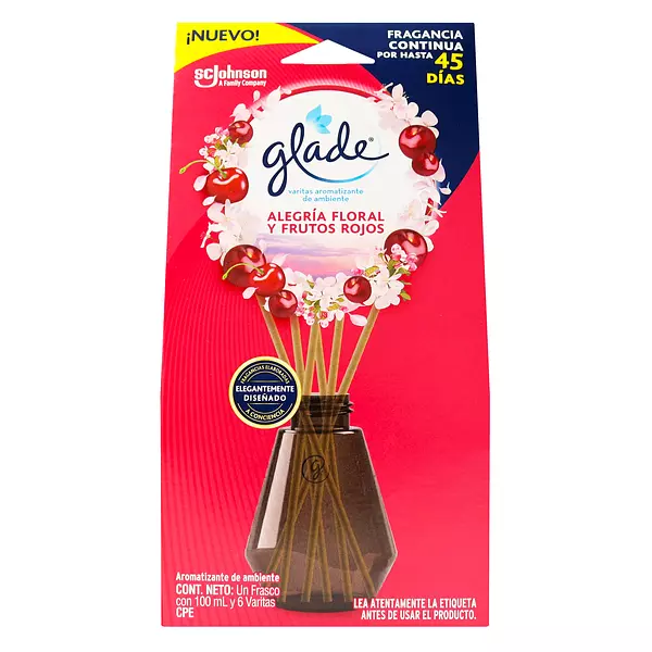 Ambientador Glade Alegria Frutos Rojos 100 Ml