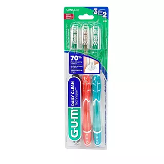 Cepillo Gum Daily Clean Blister 3+3 Proteccion