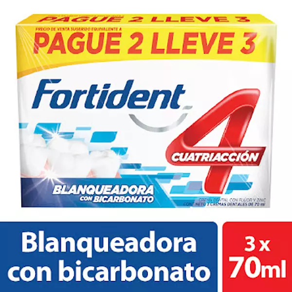 Crema Fortident Blanqueadora 70 Ml