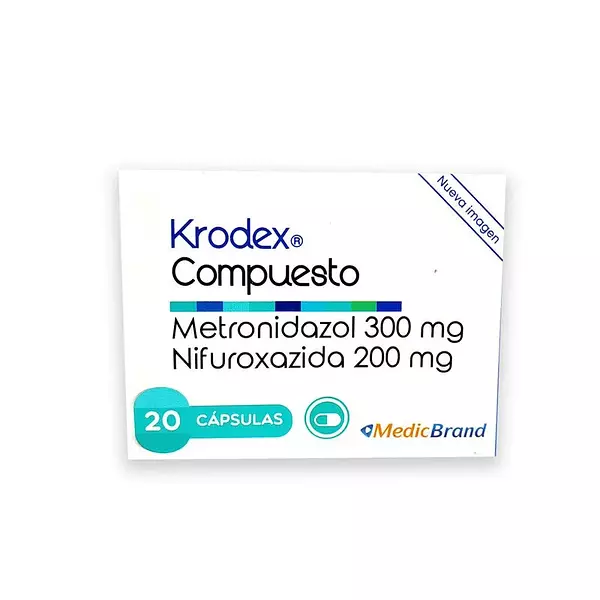 Krodex Compuesto Metronadizol 300 Mg + Nifuroxazida 200 Mg