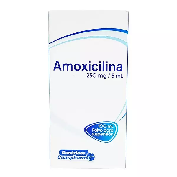 Amoxicilina Suspensión 250 Mg/5 Ml