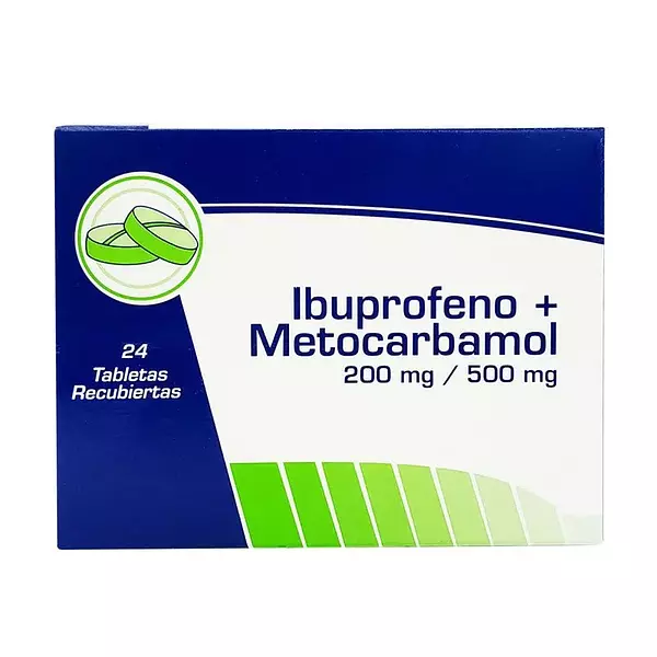 Ibuprofeno + Metocarbamol 200/500 Mg