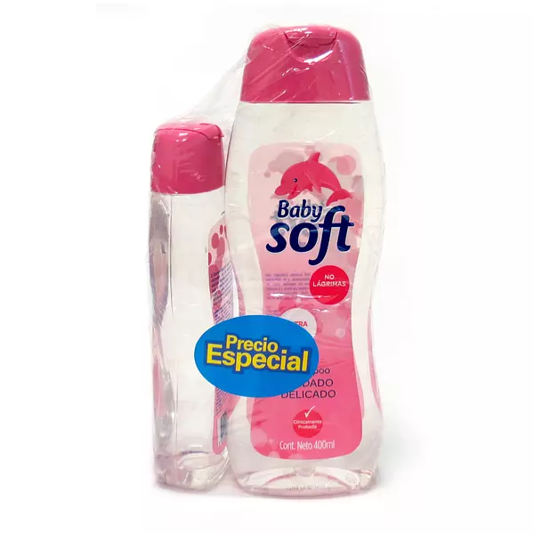 Champu Baby Soft Cuidado Delicado 400 Ml + 200 Ml