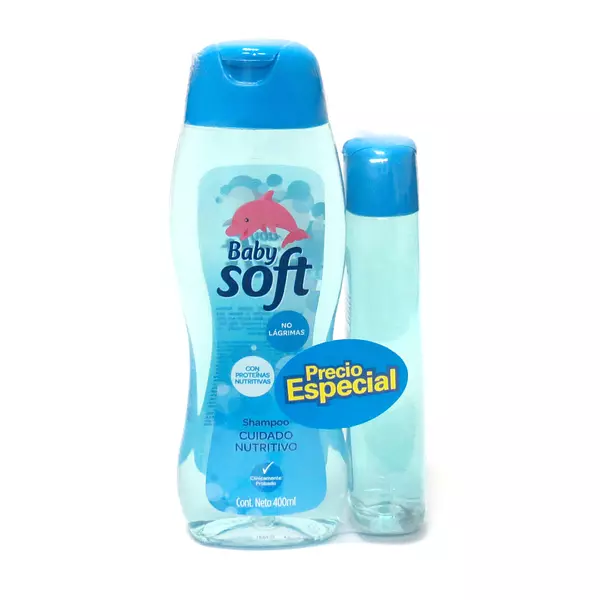 Champu Baby Soft Cuidado Nutritivo 400 Ml+200 Ml