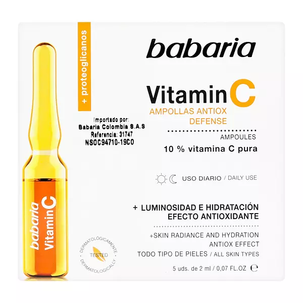 Ampollas Faciales Vitamina C Babaria 2 Ml