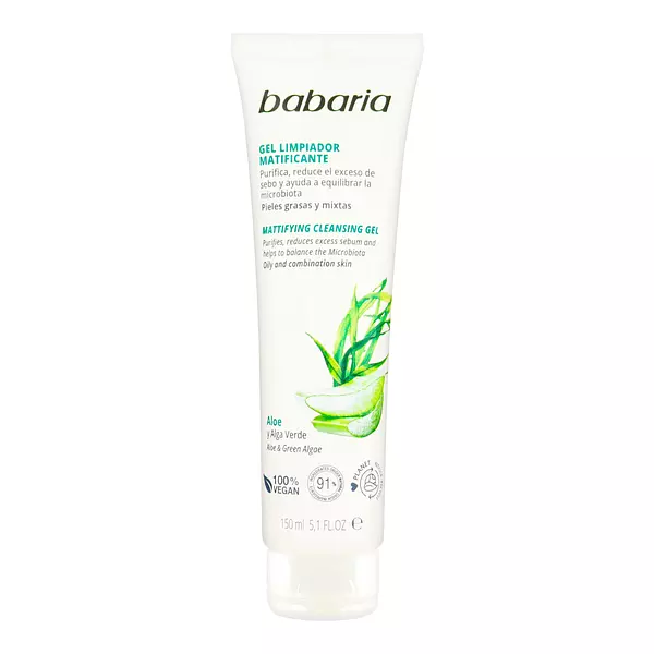 Gel Babaria Limpiador Matificante Aloe