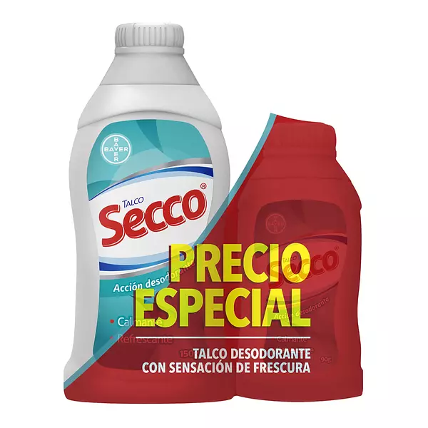 Talco Secco 150 Gr +90 Gr Precio Especial