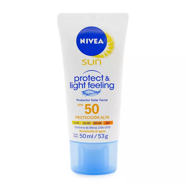 Bloqueador Nivea Sun Facial Fps 50 Light