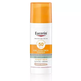 Protector Solar Eucerin Oil Seco Tono Medio