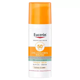 Protector Solar Eucerin Oil Seco Tono Claro