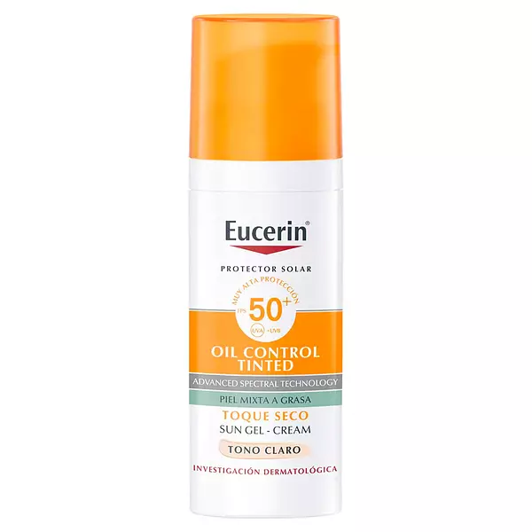 Protector Solar Eucerin Oil Seco Tono Claro