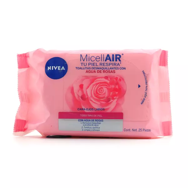 Toallas Desmaquillantes Micelar Nivea Facial Rosas