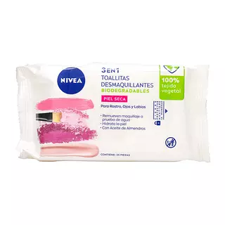 Toallitas Desmaquillantes Nivea Visage Piel Seca Sensible