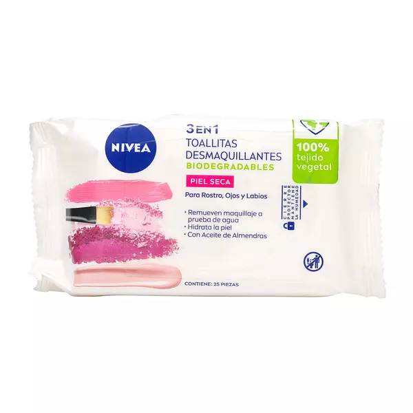 Toallitas Desmaquillantes Nivea Visage Piel Seca Sensible