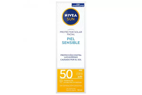 Bloqueador Nivea Facial Piel Sensible Fps 50