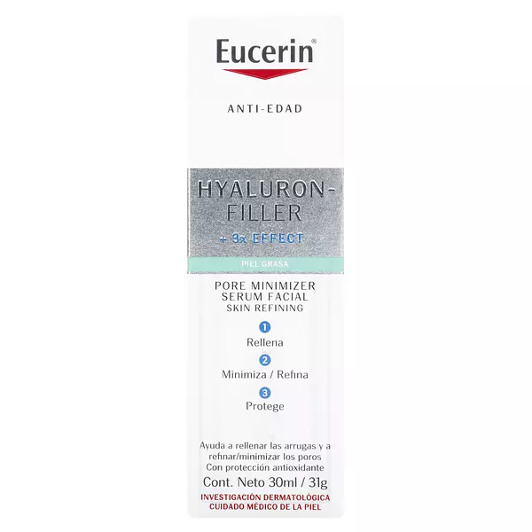 Eucerin Hyaluron Filler Serum+ 3x Effect Piel Grasa