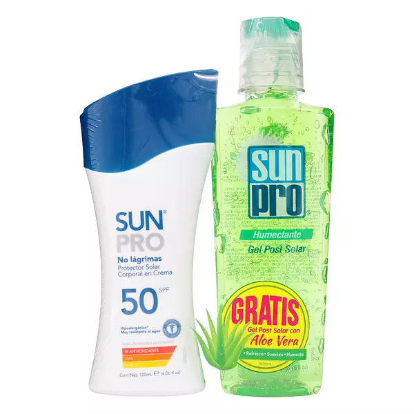 Bloqueador Sol Sunpro Spf 50 120ml + Gel After