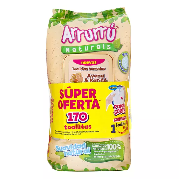 Toallitas Arrurru Avena Pack Oferta