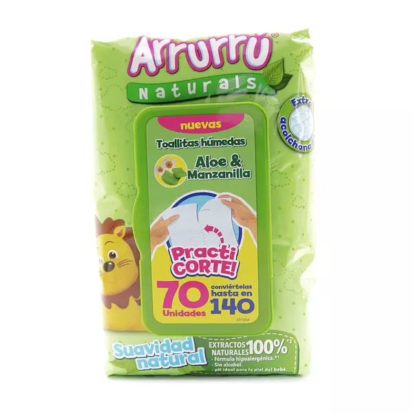 Toallitas Arrurru Aloe Y Manzanilla Practi Corte