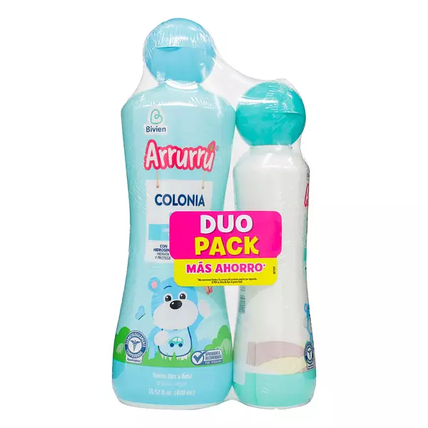 Colonia Arrurru Naturals Azul 400 Ml + Crema Humectante 220 Ml