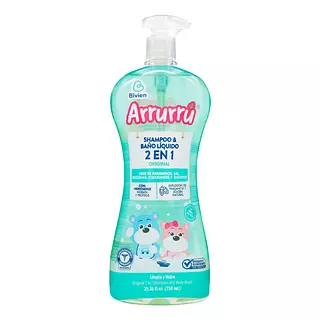 Champu Y Baño Liquido 2 En 1 Arrurru Original