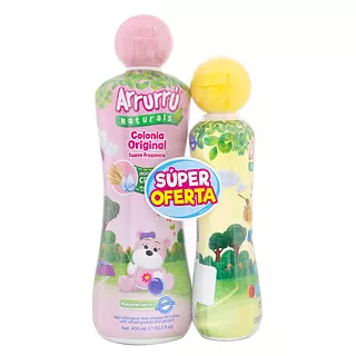 Colonia Arrurru Naturals Rosada 400 Ml + Crema Humectante 220