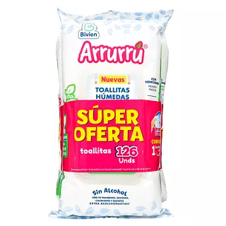 Toallitas Arrurru Suave Humectacion 84 Unidad + 42 Unidad