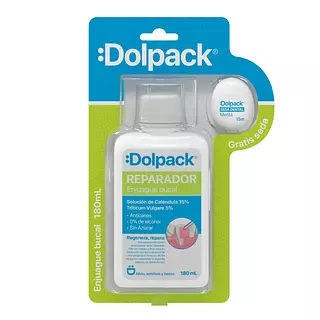 Enjuague Bucal Reparador Calendula 180 Ml + Seda Dental Dolpack