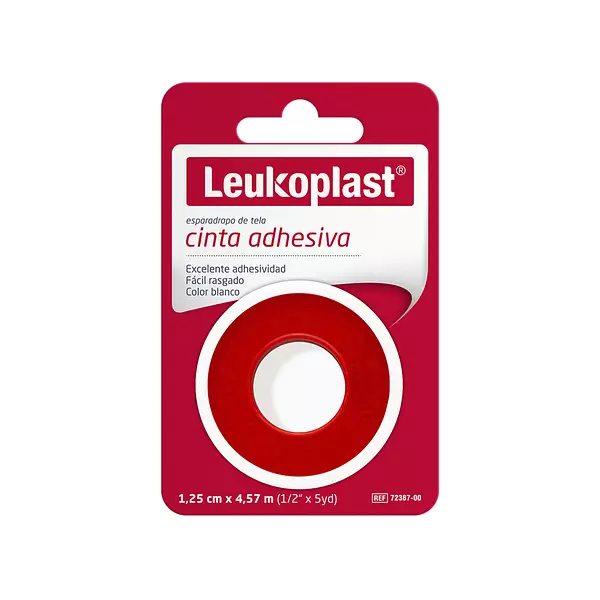 Esparadrapo Leukoplast Tela 1/2 X 5 Yds Tarjeta