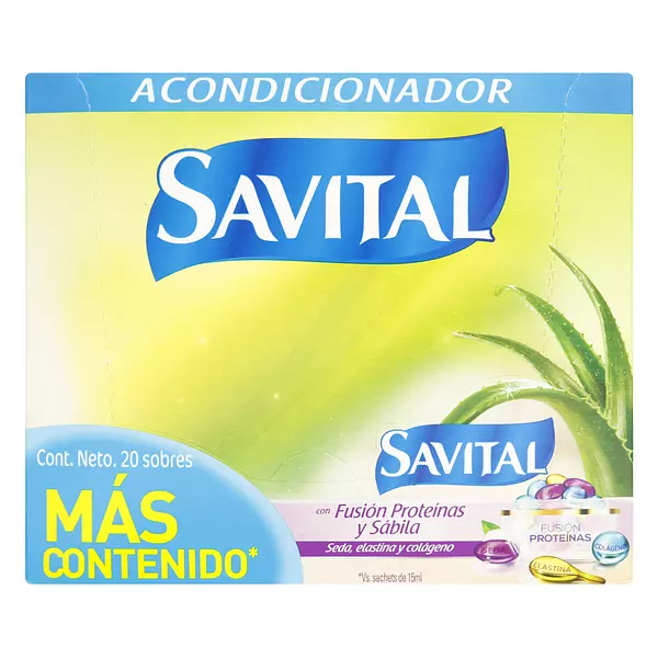 Acodicionador Savital Fusion Proteina Y Sabila 22 Ml