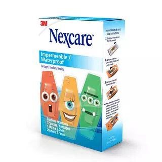 Banditas Nexcare Monstruos Impermeables