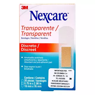 Banditas Nexcare Transparente