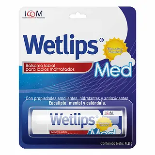 Balsamo Labial Wetlips Med