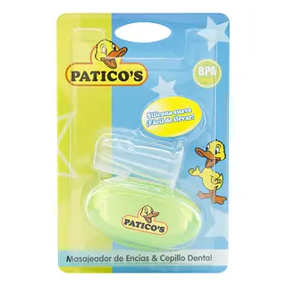Masajeador De Encias Y Cepillo Dental Paticos