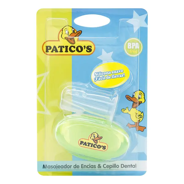Masajeador De Encias Y Cepillo Dental Paticos