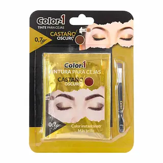 Tintura Cejas Castaño Oscuro Color 1