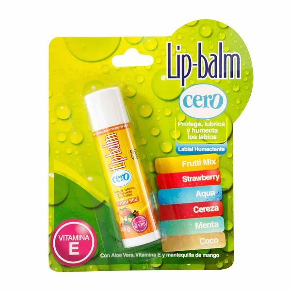 Protector Labial Cero Frutti Mix Hidratación Frutal