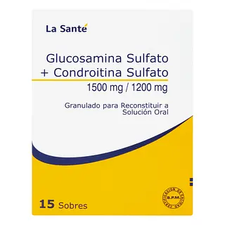 Glucosamina Sulfato + Condroitina 1500 Mg/1200 Mg